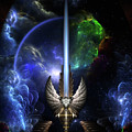 The Angel Wing Sword Of Arkledious Space Fractal Art Composition Digital Art by Rolando Burbon The Angel Wing Sword Of Arkledious Space Fractal Art Composition Digital Art by Rolando Burbon