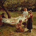 The Apple Gatherers Painting by Frederick Morgan The Apple Gatherers Painting by Frederick Morgan