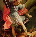 The Archangel Michael defeating Satan Painting by Guido Reni The Archangel Michael defeating Satan Painting by Guido Reni