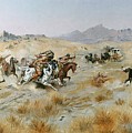 The Attack by Charles Marion Russell The Attack by Charles Marion Russell