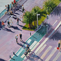 The Bird's View Painting by Connie Schaertl The Bird's View Painting by Connie Schaertl