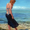 The Black Skirt Painting by Marie Witte The Black Skirt Painting by Marie Witte