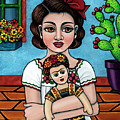 The Blue House Painting by Victoria De Almeida The Blue House Painting by Victoria De Almeida