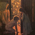 The Christmas Tree Painting by Henry Mosler The Christmas Tree Painting by Henry Mosler