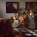 The Concert Art Print by Jan Vermeer