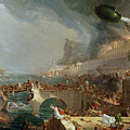 The Course of Empire - Destruction Painting by Thomas Cole The Course of Empire - Destruction Painting by Thomas Cole
