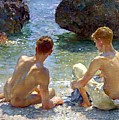The Critics Painting by Henry Scott Tuke The Critics Painting by Henry Scott Tuke