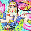 The Dance of Pari Painting by Eva Campbell The Dance of Pari Painting by Eva Campbell