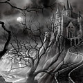 The Dark Castle Painting by James Christopher Hill The Dark Castle Painting by James Christopher Hill