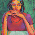 The Dreamer Painting by Jyotika Shroff The Dreamer Painting by Jyotika Shroff