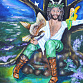 The Faery King Painting by Diana Haronis The Faery King Painting by Diana Haronis