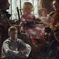 The Family of the Painter Fritz Rumpf Painting by Lovis Corinth The Family of the Painter Fritz Rumpf Painting by Lovis Corinth
