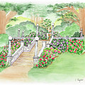 The Fountain Painting by Lori Taylor The Fountain Painting by Lori Taylor