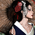 The Geisha Painting by Pete Tapang The Geisha Painting by Pete Tapang