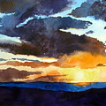 The Glory of the Sunset Painting by Christopher Shellhammer The Glory of the Sunset Painting by Christopher Shellhammer