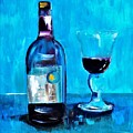 The Gold Star Wine Painting Digital Art by Lisa Kaiser The Gold Star Wine Painting Digital Art by Lisa Kaiser