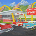 The Golden Age Of The Golden Arches Painting by Jerry McElroy The Golden Age Of The Golden Arches Painting by Jerry McElroy