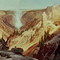 The Grand Canyon of the Yellowstone Painting by Thomas Moran The Grand Canyon of the Yellowstone Painting by Thomas Moran