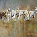 The Horizon Line Painting by Frances Marino The Horizon Line Painting by Frances Marino