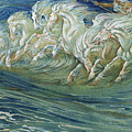 The Horses of Neptune Shower Curtain for Sale by Walter Crane