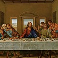 The Last Supper a rendition Wood Print by Alan Carlson