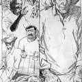 The Old Man and the Sea. Book Illustration Drawing by Igor Sakurov The Old Man and the Sea. Book Illustration Drawing by Igor Sakurov