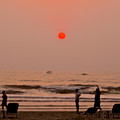 The Orange Moon Photograph by Sher Nasser The Orange Moon Photograph by Sher Nasser