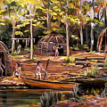 The Pequots Painting by Nancy Griswold