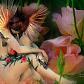 The Rose Fairy Mixed Media by Carol Cavalaris The Rose Fairy Mixed Media by Carol Cavalaris