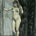 The Screen by Felicien Rops The Screen by Felicien Rops