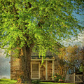 The Stone Cottage On A Spring Evening Photograph by Lois Bryan The Stone Cottage On A Spring Evening Photograph by Lois Bryan