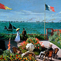 The Terrace at Sainte Adresse Painting by Claude Monet The Terrace at Sainte Adresse Painting by Claude Monet
