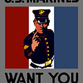 The U.S. Marines Want You Painting by War Is Hell Store The U.S. Marines Want You Painting by War Is Hell Store