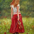 The Violinist Painting by David Stribbling The Violinist Painting by David Stribbling