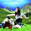 The Warrior And The Pseudo Dragon Photograph by Jon Volden The Warrior And The Pseudo Dragon Photograph by Jon Volden