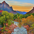 The Watchman and the Virgin River Photograph by Raymond Salani III The Watchman and the Virgin River Photograph by Raymond Salani III