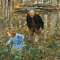 The Wood Gatherer Painting by Jules Bastien-Lepage The Wood Gatherer Painting by Jules Bastien-Lepage