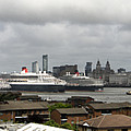 Three Queens on the Mersey Photograph by Spikey Mouse Photography Three Queens on the Mersey Photograph by Spikey Mouse Photography