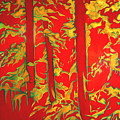 Three Trees of Oak Creek Canyon Mixed Media by Anni Adkins Three Trees of Oak Creek Canyon Mixed Media by Anni Adkins