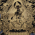 Tibetan Thangka - Maitreya Buddha Digital Art by Serge Averbukh Tibetan Thangka - Maitreya Buddha Digital Art by Serge Averbukh