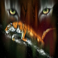 Tiger, Tiger Burning Bright Digital Art by Norman Klein Tiger, Tiger Burning Bright Digital Art by Norman Klein
