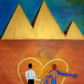 Time In Cairo Painting by Artist Linda Marie Time In Cairo Painting by Artist Linda Marie