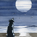 To The Moon And Back Painting by David Rogers To The Moon And Back Painting by David Rogers