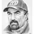 Tom Selleck Drawing by Greg Joens Tom Selleck Drawing by Greg Joens
