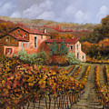 nelle vigne di Montalcino Painting by Guido Borelli nelle vigne di Montalcino Painting by Guido Borelli