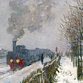Train in the Snow or The Locomotive Painting by Claude Monet Train in the Snow or The Locomotive Painting by Claude Monet