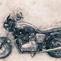 Triumph Bonneville - Standard Motorcycle - 1959 - Motorcycle Poster - Automotive Art Mixed Media by Studio Grafiikka Triumph Bonneville - Standard Motorcycle - 1959 - Motorcycle Poster - Automotive Art Mixed Media by Studio Grafiikka