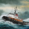 Tugboat HUNTER CROWLEY Painting by James Williamson Tugboat HUNTER CROWLEY Painting by James Williamson