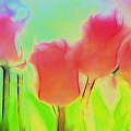 Tulips in Abstract 2 Digital Art by Cathy Anderson Tulips in Abstract 2 Digital Art by Cathy Anderson