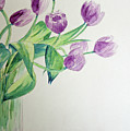 Tulips in Purple Painting by Julie Lueders Tulips in Purple Painting by Julie Lueders
